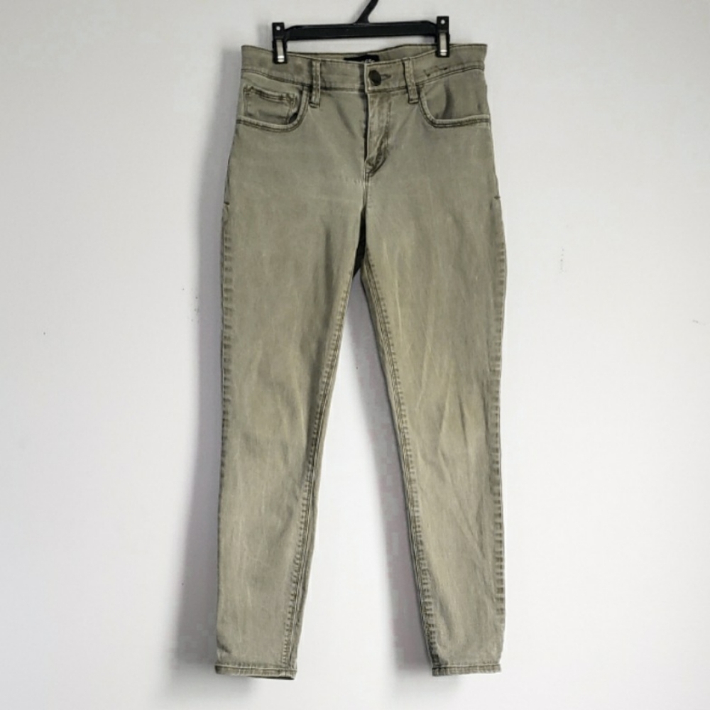 Express Legging Mid Rise Army Green Jeans 00S